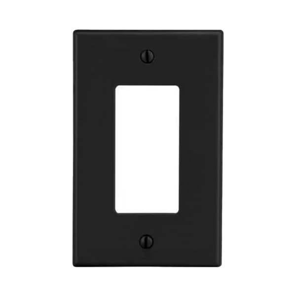 Tapa para Contacto Dúplex Color Negro.