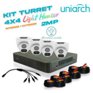Uniarch By Unv kit analógico turret 2 mp microfono incluido