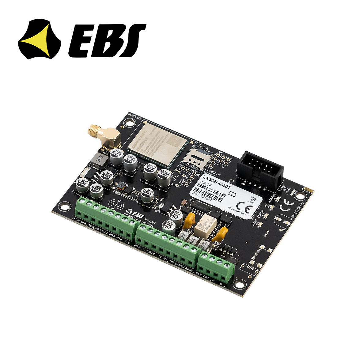 Ebs lx30b Comunicador Universal Con Respaldo De Línea Telefónica Para Páneles De Alarma En Formato Contact Id O Sia. Marca Ebs Modelo Lx30B 8 Puertos Para Usar Como Entradas O Salidas Opera Desde 2G A 4G. Con Bus De Datos Compatible Con Dsc Paradox Y Resideo. Incluye App Móvil Sin Costo.