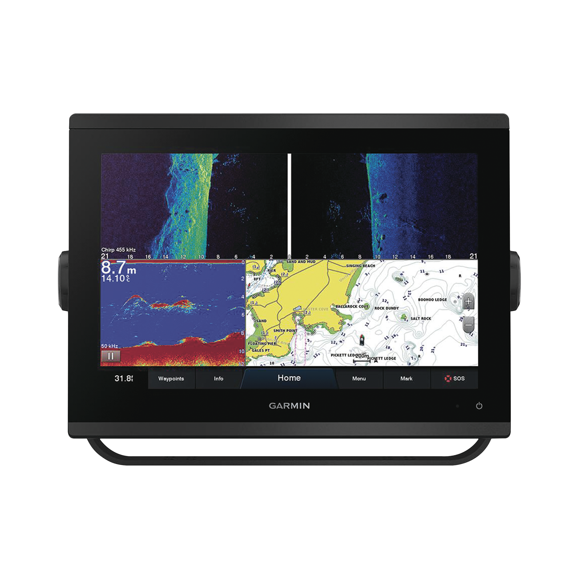 GPSMAP® 1223xsv ecosonda de 12 SIDEVÜ, CLEARVÜ y CHIRP tradicional. no incluye tranductor.