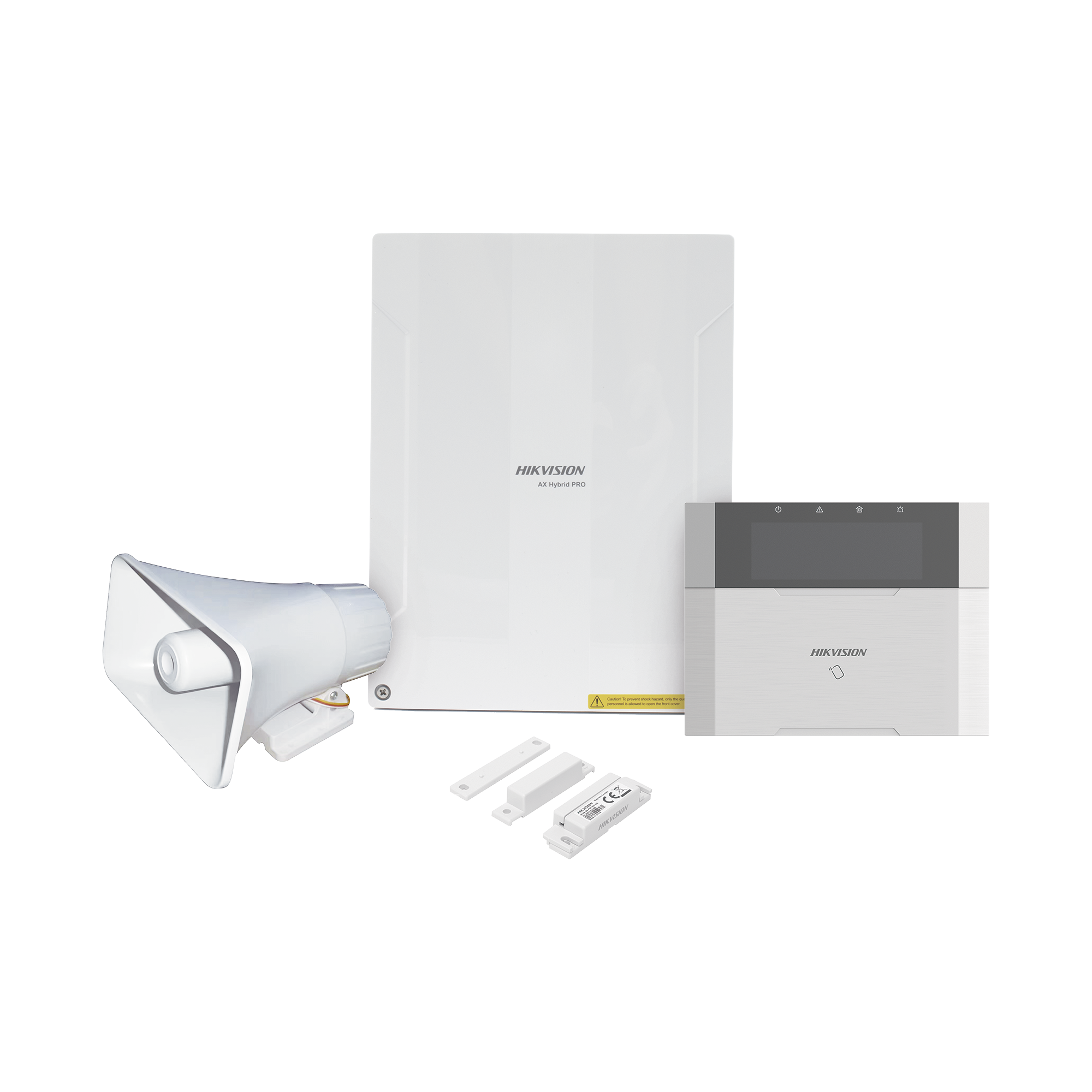 KIT Panel de Alarma  AX HYBRID PRO / 1 Panel Híbrido / 1 Teclado LCD / 1 Contacto Magnético / 1 Sirena de 30 Watts