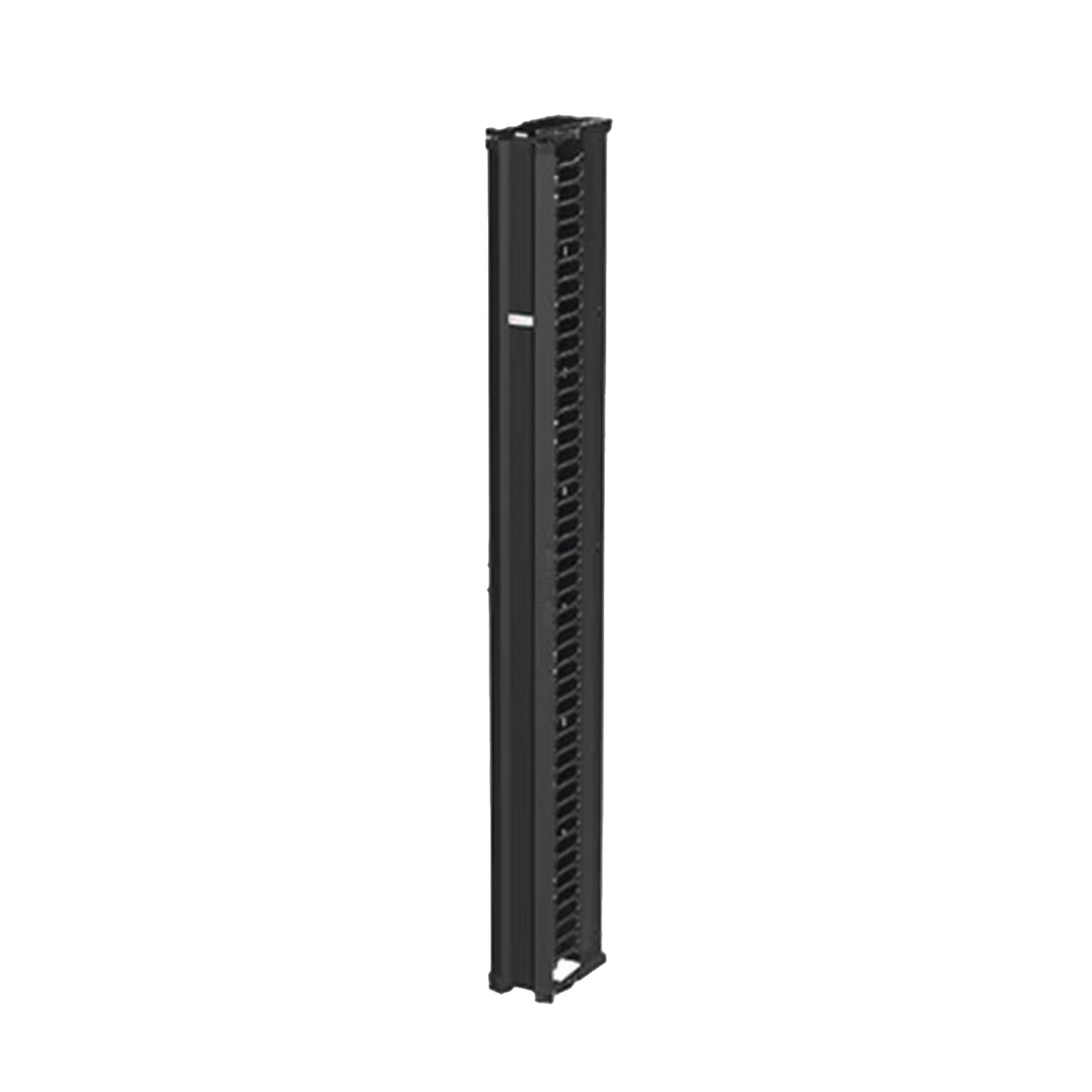 Organizador Vertical CableTek, Sencillo (Solo Frontal), Para Rack Abierto de 45 Unidades, 6 in de Ancho, Color Negro