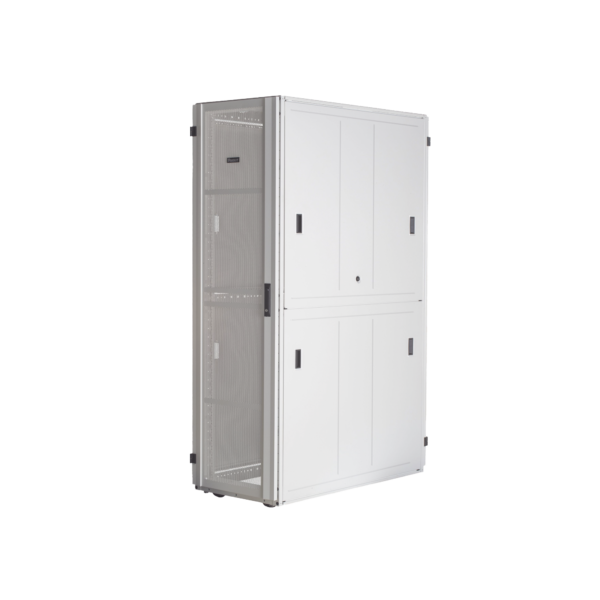 Gabinete FlexFusion? XGL (Light) para Centros de Datos, 42 UR, 800 mm de Ancho, 1070 mm de Profundidad, Fabricado en Acero, Color Blanco