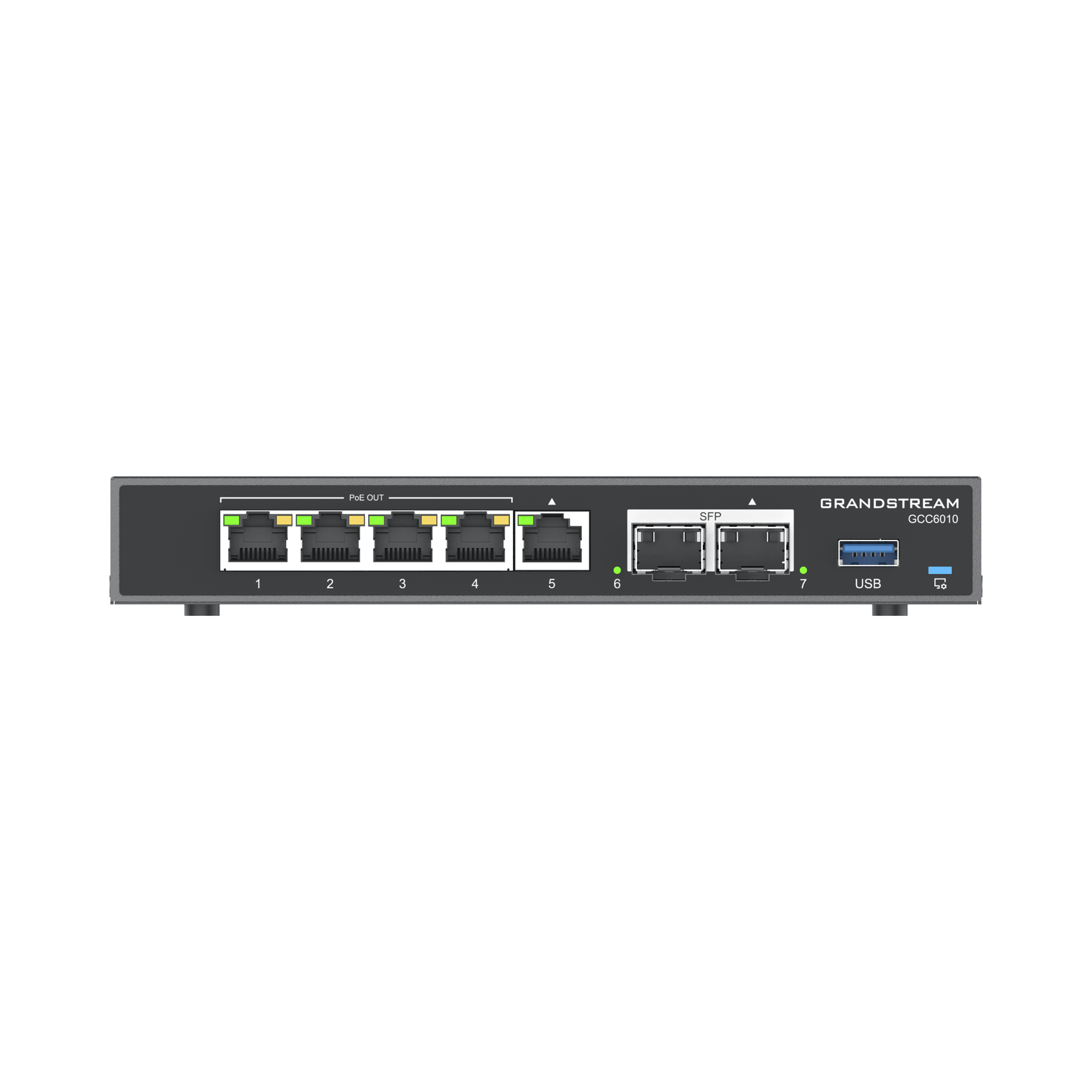 4 en 1: Firewall Nueva Generación, Router, PBX IP, Switch Gigabit de 5 Puertos (4 PoE) y 2 Puertos SFP 2.5 Gigabit