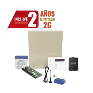 (2 Años datos ILIMITADO INCLUIDO)  Kit Vista48LA con comunicador MINI012G, Teclado, Gabinete, Bateria y Transformador