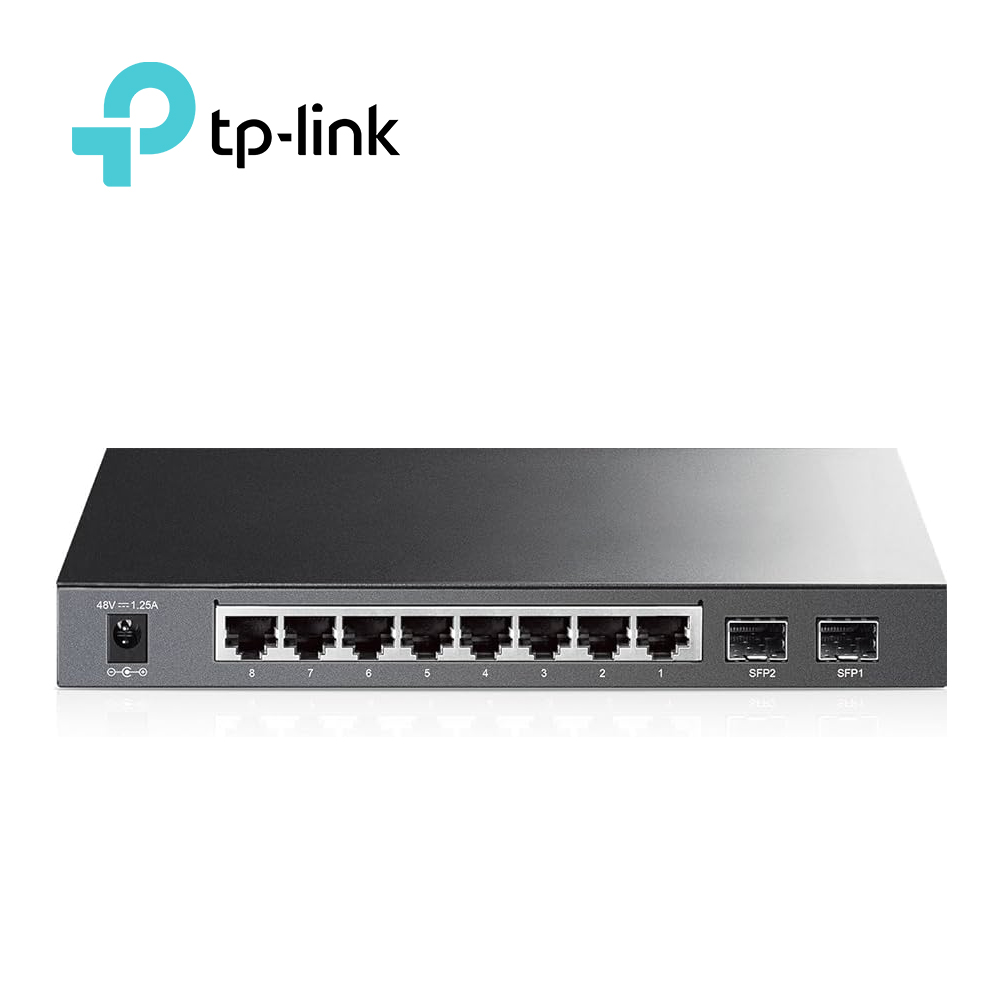 Tp-Link sg2210p SWITCH ADMINISTRABLE TP-LINK SG2210P / 8 PUERTOS RJ45 POE AF 10/100/1000 MBPS/ 2 PUERTOS FIBRA OPTICA SFP (VACÍO) GIGABIT/ POTENCIA POE TOTAL 53 W/ APLICACIONES L2/L3/L4 QOS E IGMP SNOOPING PARA OPTIMIZAR VOZ Y VIDEO GESTIÓN CLI WEB