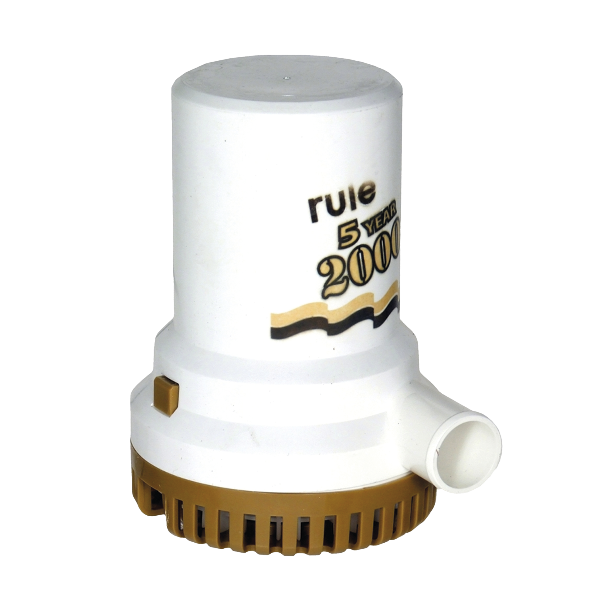 Rule 09 09r Bomba sumergible de achique serie gold de 2000 galones por hora a 12 Volts de corriente directa.