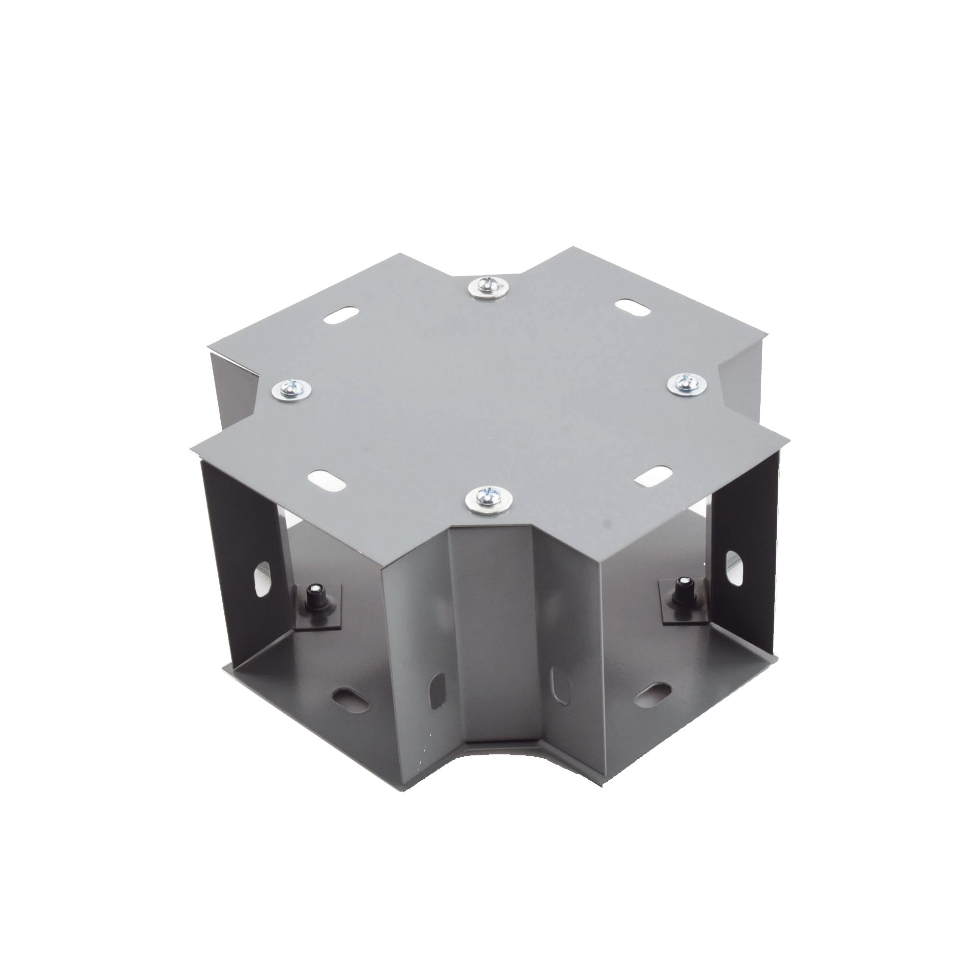 Derivación X 100 X 100 mm, fabricado en lámina de acero al carbón
