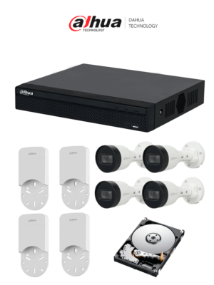 Dahua dh-kit/nvr1104hs-p-s3/h-1t/4-h + dh-pfa12a