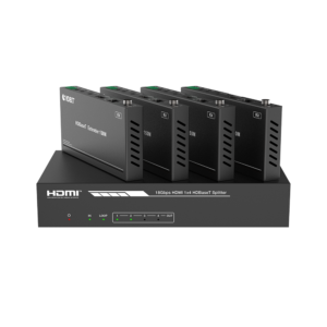 Splitter mas Extensor de Video | 1x4 | ProAV | HDBaseT? | 120m en 4K@60Hz | 150m en 1080p@60Hz | Cat6/6a/7 | Gestión Avanzada EDID | Control IR y RS232 | PoC | Salida de Audio
