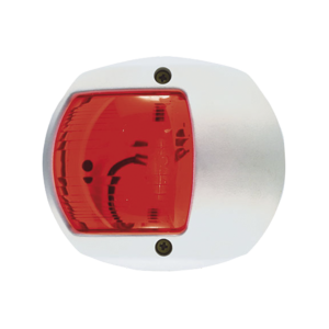 Luz Lateral de Navegación en Color Rojo con Carcasa Blanca para Embarcaciones a Vela o a Motor de Menos de 20 Metros
