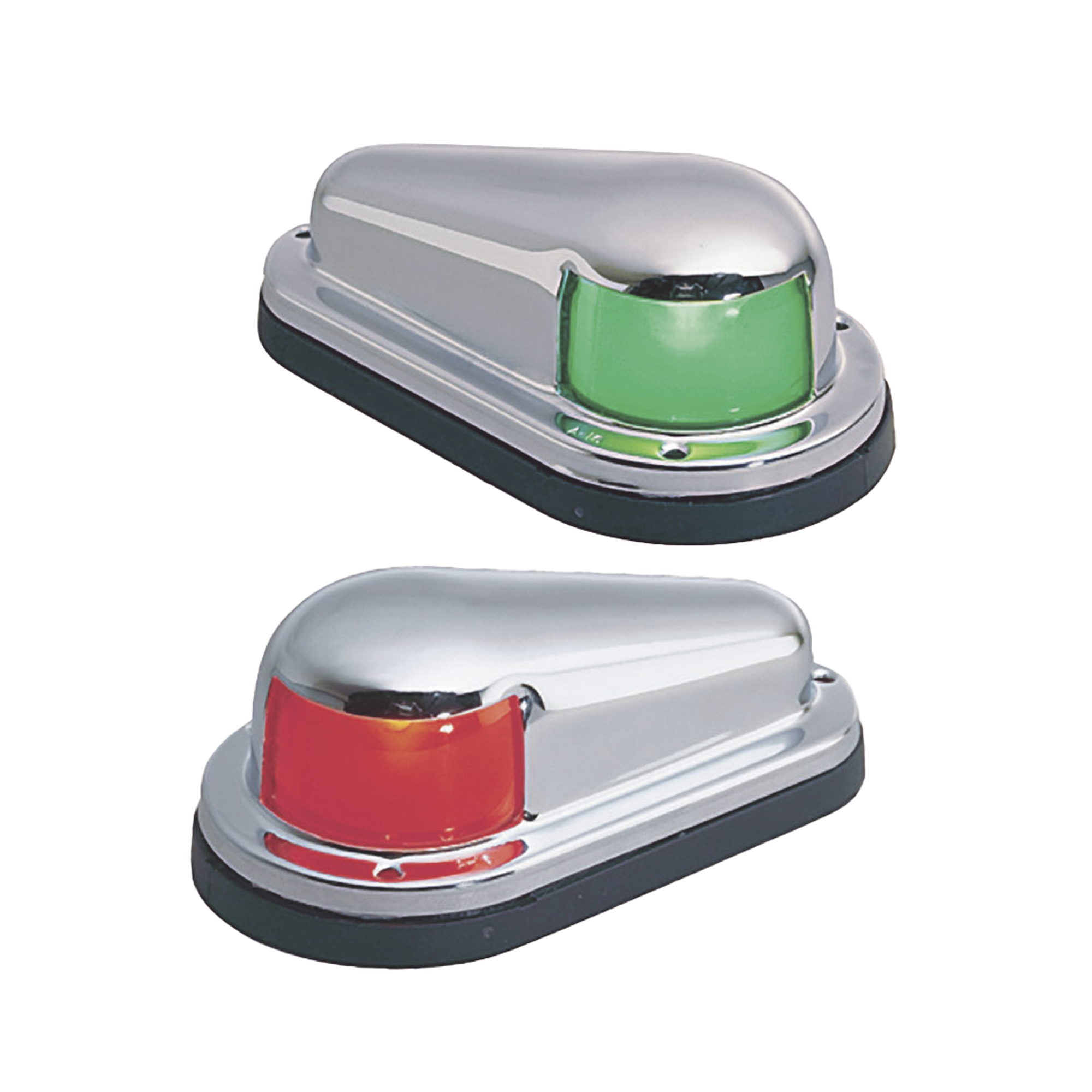 Set de Luces Laterales de Montaje Horizontal con Carcasa de Acero para Embarcaciones a Vela o a Motor de Menos de 12 Metros