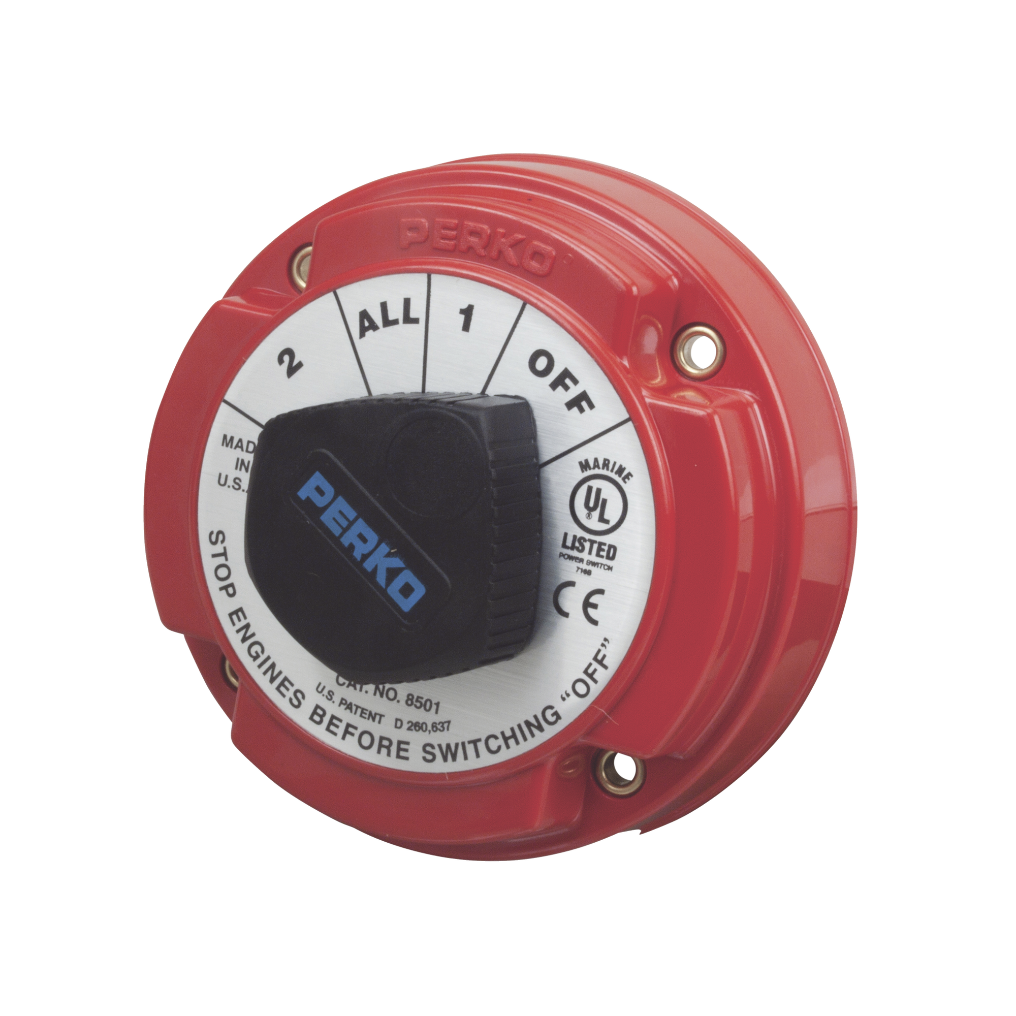 Switch Selector de Batería de Servicio Mediano, para Sistemas Eléctricos Marinos