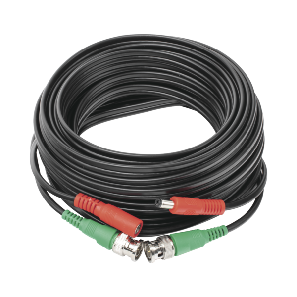 Cable coaxial ( BNC RG59 ) + Alimentación / SIAMÉS / 10 Metros / 100 % COBRE / Para Cámaras 4K  / Uso interior y exterior