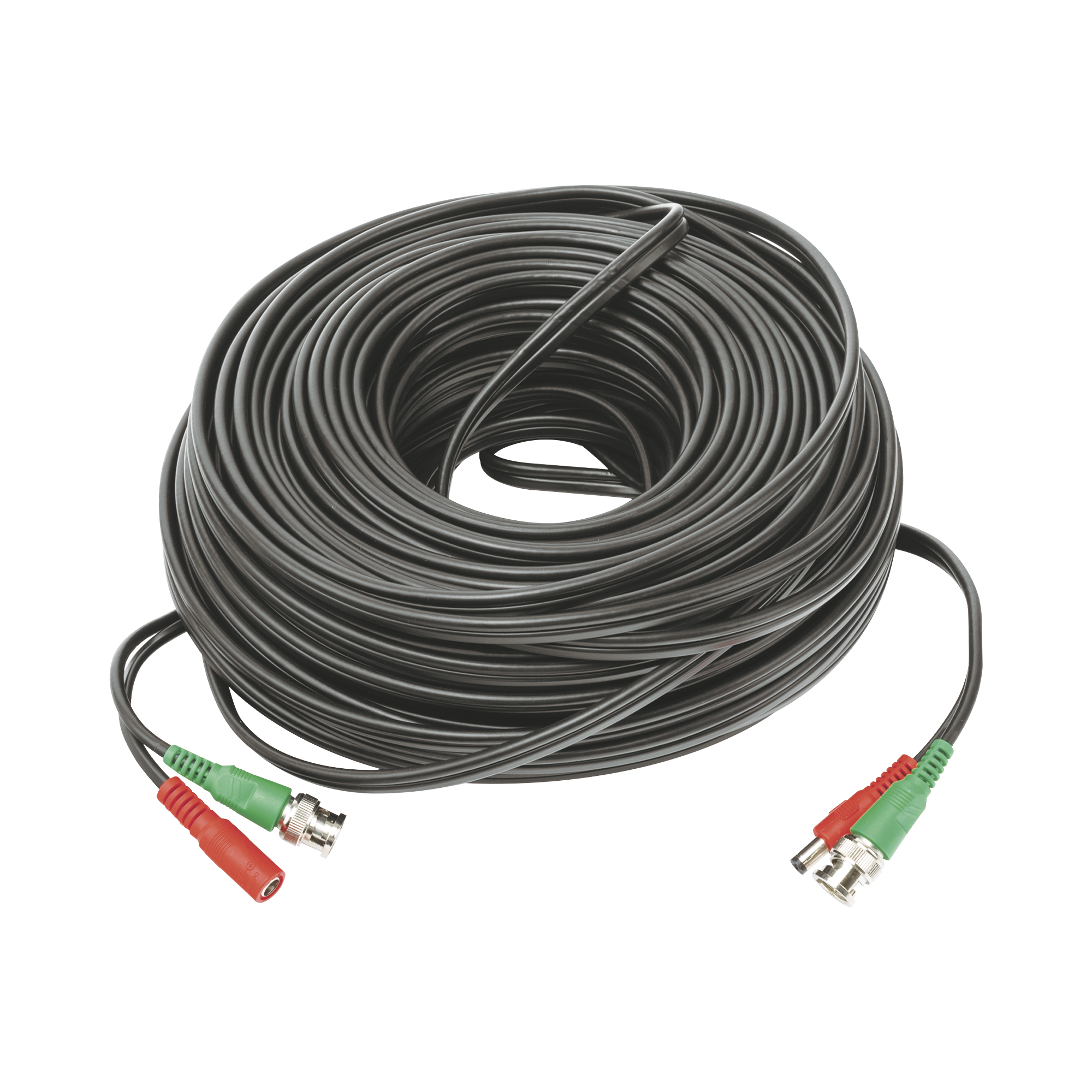 Cable coaxial ( BNC RG59 ) + Alimentación / SIAMÉS / 50 Metros / 100 % COBRE / Para Cámaras 4K / Uso interior y exterior