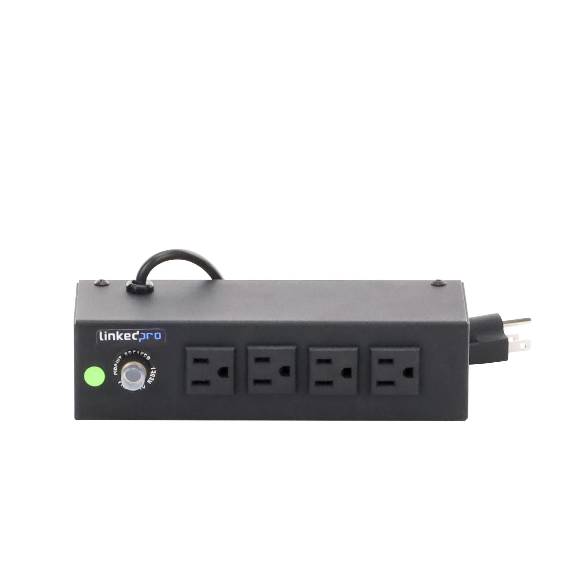 Tomacorriente de 4 Contactos (NEMA 5-15R) Voltaje Entrada/Salida: 120Vca/10A Max. Opción de Instalación en Escritorio o Pared