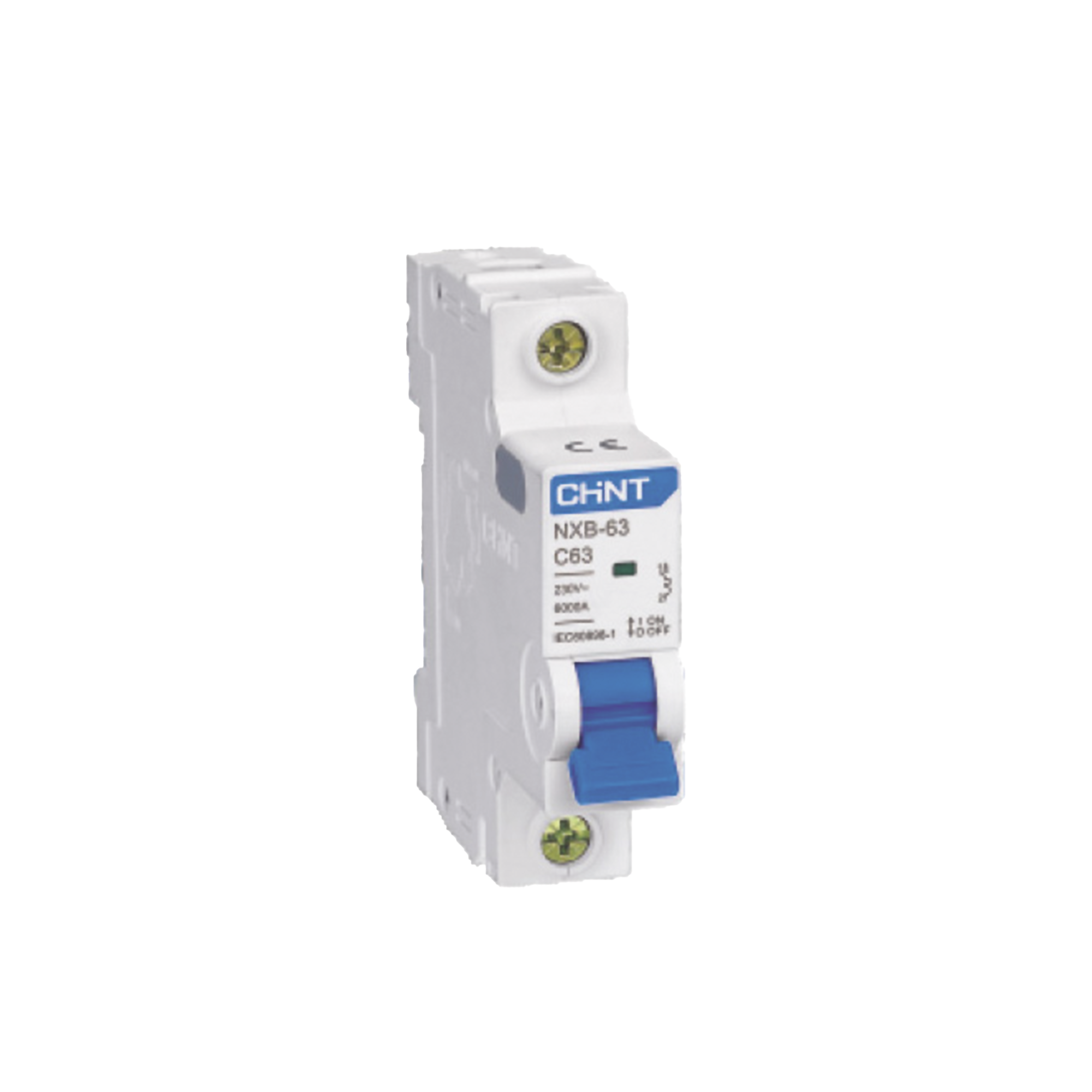 Pastilla para Riel Din, 1 Polo, 20 Amp, Vca:110/415v, 6kA, Catálogo: NXB631PC20, Serie: NXB-63.