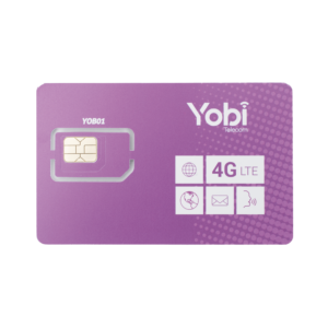 SIM Yobi para dispositivos móviles 3G/4G, 1GB Mensual por 1 año de servicio (solo datos)