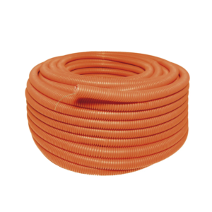 Manguera flexible Reforzada 1 x 50 m /Polietileno Alta Densidad HDPE/ Con guía /Resistente a Intemperie.