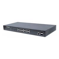Poe Switch,Intellinet,561341, Gb 16 Ptos 19, 30W/Pto, 220W, Admin + 2 Sfp