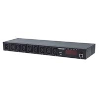Barra Pdu,Intellinet,163682,  8 Cont. Gab/Rack 19, 1U, Inteligente Con Monitoreo