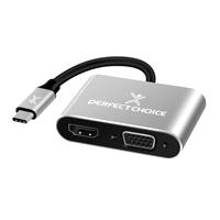 Adaptador De Usb Tipo C A Hdm1 / Vga Perfect Choice