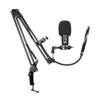 Microfono Ocelot Gaming Ogmic-03 / Cardioide / Boton Mute / Entrada Audio 3.5Mm / Filtros Anti Pop / Brazo Metalico / Usb / Color Negro