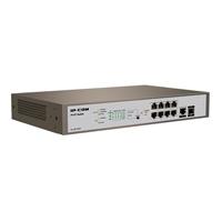 Switch Tenda Pro-S8-150W Administrable 8 Puertos Poe1 Fibra Optica Capa 3 (L3) Ethernet 10/100/1000 Base-T (Poe), 1 Puerto Ethernet 10/100/1000 Base-T Datos 1 Puerto Sfp 1000 Base-X