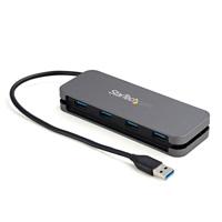 Hub Usb 3.0 De 4 Puertos Usb-A - Hub Usb Tipo A Para Laptop/Pc, 5Gbps, Alimentado Por Bus Usb, Cable De 28Cm Y Gestor De Cable - Startech.Com Mod. Hb30Am4Ab