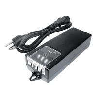 Fuente De Poder/ Saxxon/ Psu1250D4D/ Fuente De Poder De Poder De 4 Canales 12 Vcc 5 Amperes/ 1.25 Amper Por Canal/ Color Negro/ Entrada 100 V Ca - 240 V Ca/ Con Protección De Descargas