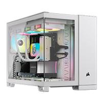 Gabinete Corsair 2500X Link /Blanco /Semitorre/Microatx-Mitx / Cristal Templado/Gamer/ Rgb (Cc-9011268-Ww)
