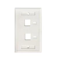 Tapa Faceplate , Intellinet,772396,  Blanco 2 Perf. Etiqueta