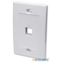 Tapa Faceplate,Intellinet,163286, 1 Perforacion Blanco