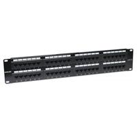 Panel Parcheo,Intellinet,560283, Cat 6, 48 Ptos 2 Niv. Rack
