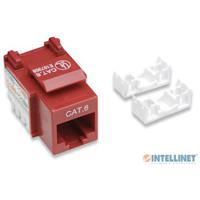 Jack,Intellinet,210614, Cat 6  De Impacto (Keystone) Rojo