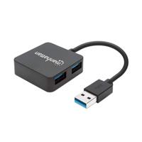 Hub Usb,Manhattan,162296, V3.0  4 Ptos Mini