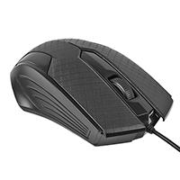 Mouse Alambrico Optico 1200 Dpi Conector Usb Win Xp/Vista/7/8/10/11/Mac Os X Easy Line By Perfect Choice - Negro