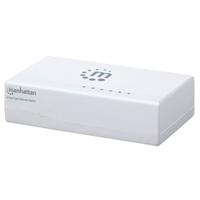 Switch,Manhattan,560672, 5 Ptos 10/100 Desktop Blanco Mh