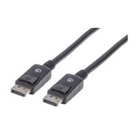 Cable Displayport,Manhattan,306935, V1.2 M-M 1.0M Negro 4K60Hz