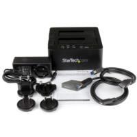 Base Duplicadora Clonadora Autonoma De Discos Duros O Ssd Sata - Copiadora De 2 Bahias - Base De Acoplamiento Usb 3.0 A Sata Iii De 2.5 Y 3.5 - Startech.Com Mod. Sdock2U313R