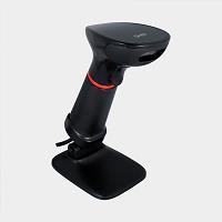 Lector De Codigos De Barra Ghia Gs2Db2 / 2D / Led Rojo / Usb / Con Base / Qr / Negro