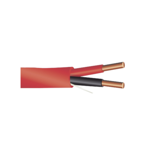 Alambre de Alarma contra Incendios - Bobina de 305 Metros: 2 x 14 AWG, Rojo, Tipo FPLR, (UL) FT4, Ideal para Sistemas de Detección y Evacuación de Incendios
