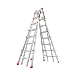 Escalera telescópica en A de 4.5 metros de aluminio.