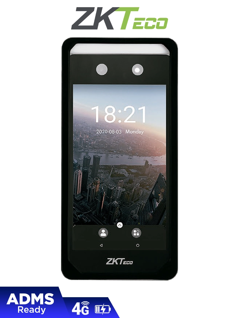 ZKTECO Horus-E1 - Control de Asistencia Visible Light con Autenticación Facial (6000 Rostros), Registro de 100,000 Eventos, Batería de Respaldo, Conectividad Wifi y Chip 4G #ZKL #CM1 #HD8