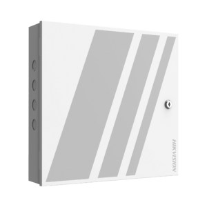 Controlador de Acceso 1 Puerta Administrable en la Nube con Hik-Connect Teams / Interfaz Web / 2 Lectores de Huella o Tarjeta / 100,000 Tarjetas / 10,000 Huellas / Incluye Gabinete y Fuente de Alimentación 12v 4A / Soporta Batería de Respald