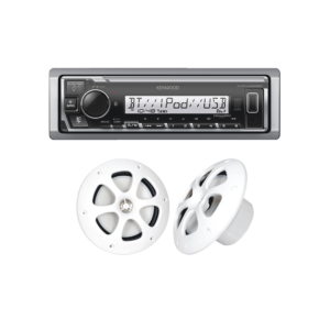 Kit de estéreo con Bluetooth KMR-M332BT | más Par de bocinas KFC-1613MRW