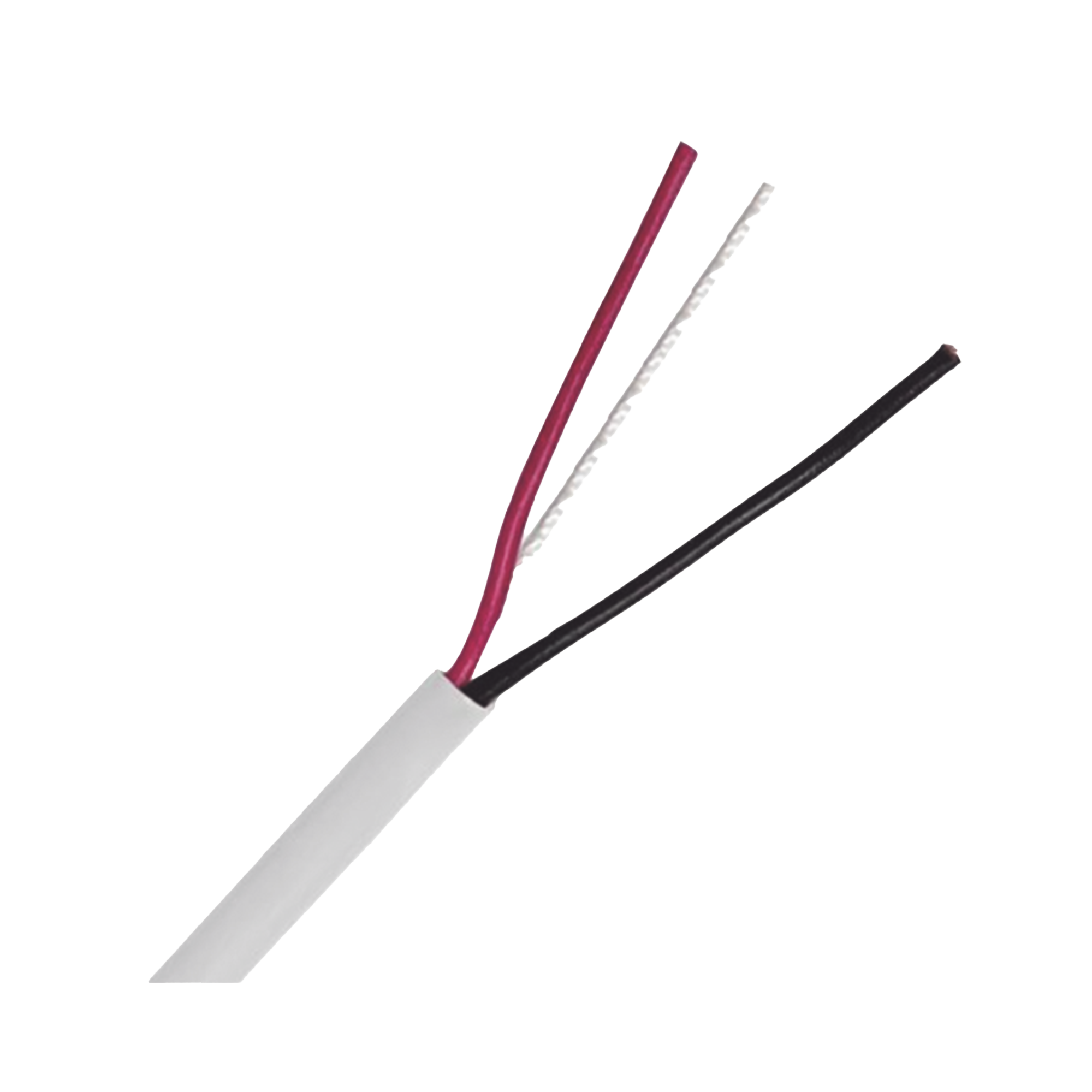 Bobina de Cable 305 Metros: 2 x 18 AWG, Color Blanco, CM, Para Sistemas de Seguridad y Alarmas