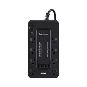 UPS de 425 VA/255 W, Topología Standby, Entrada 120 Vca NEMA 5-15P, Tipo Gabinete Compacto, Con 8 Tomas NEMA 5-15R
