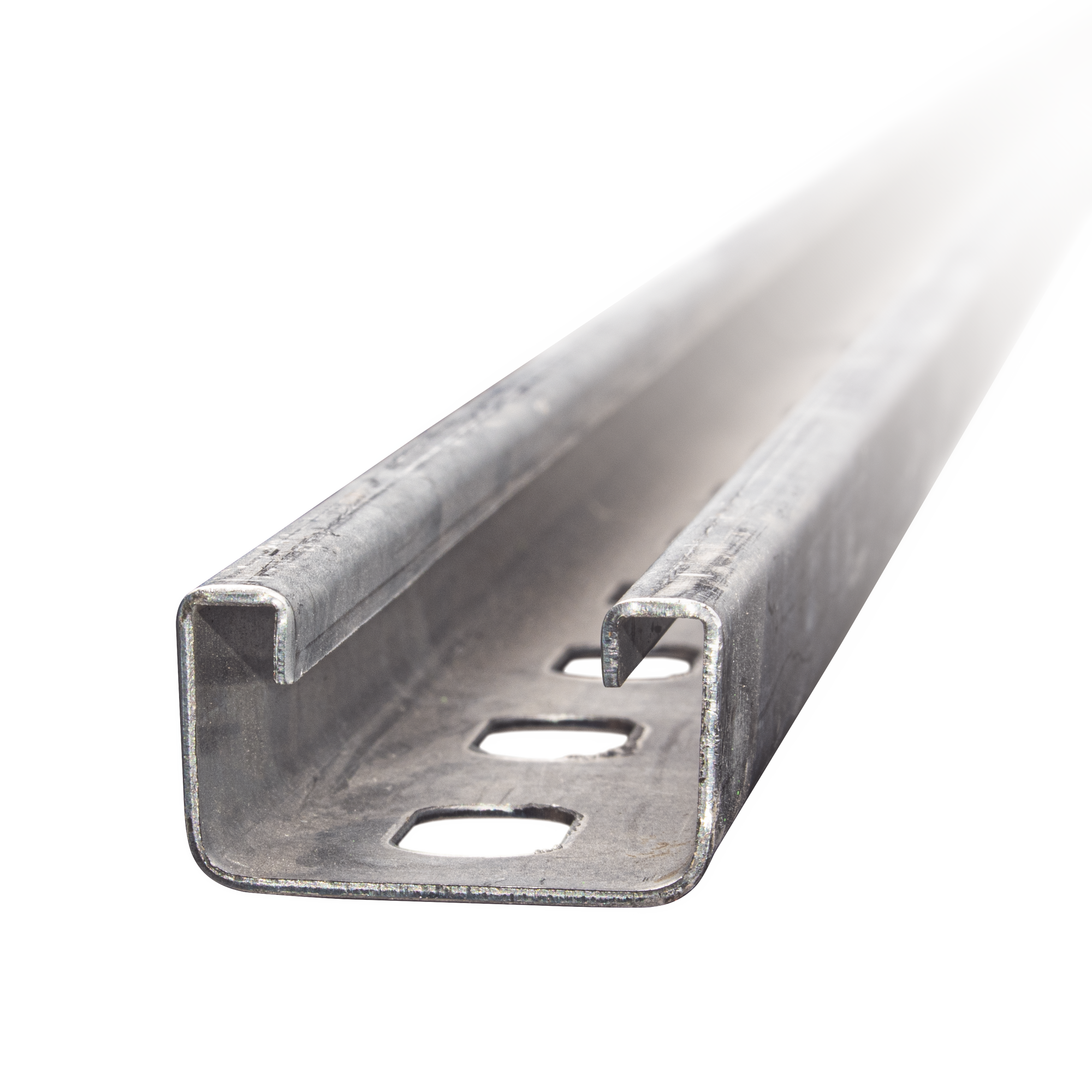 Unicanal Perforado 4 X 2 cm X 3 m / Calibre 14 / Galvanizado Electrolítico.