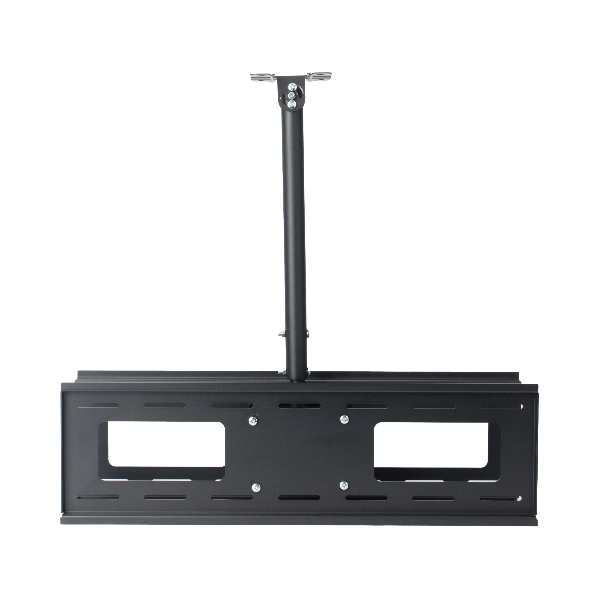 Montaje de Techo Universal Doble para Monitores de 32 a 65 / Soporta hasta 60 kg x pantalla / Vesa 600 x 400/ Acero / Montaje Telescopico de 50 cm hasta 90 cm